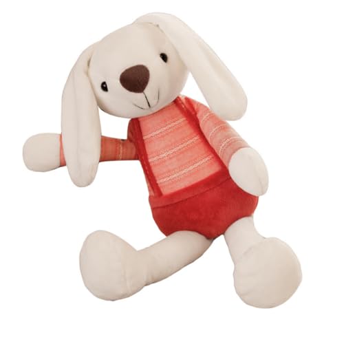 Kisangel Kaninchen-Plüsch-Puppe Babygeschenk für Paare Hasenplüschmasse kleines Kuscheltier Hase Plüschhasen PP Baumwolle rot Kisangel Kaninchen-Plüsch-Puppe Babygeschenk für Paare Hasenplüschmasse kleines Kuscheltier Hase Plüschhasen PP Baumwolle rot von Kisangel