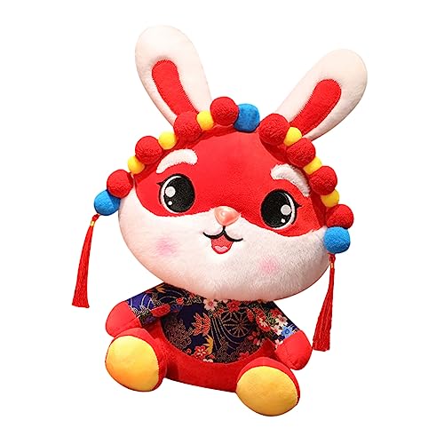 Kisangel Kaninchen Plüschtier Karikatur Stofftier-Plüschpuppe Spielzeugplüsch hasenfigur hasenkuscheltiere Hasen plüschtiere Kaninchen-Maskottchen-Puppe Hasen Stofftiere Baumwolle von Kisangel