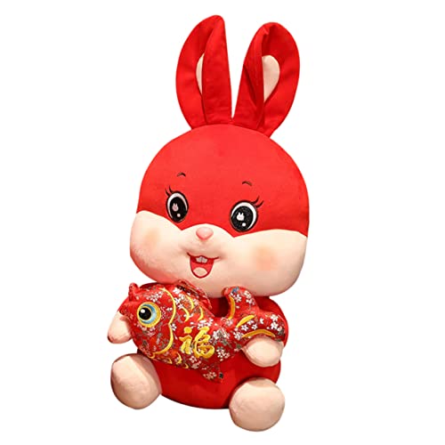 Kisangel Kaninchen Stofftier Hasen Kuscheltier hasenkuscheltiere kaninchenspielzeug Hasen stofftier Hasen Gefüllte Hasenpuppe Hasenpuppe neujahr PP Baumwolle von Kisangel