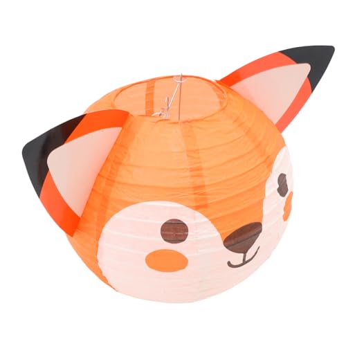 Kisangel Karton Tierlaterne Leicht Tragbar mit Niedlichem Fuchs Design DIY Kinderparty Dekoration für Kindergarten und Geburtstage Chinesischer Stil Kreatives Bastelspielzeug und Foto von Kisangel