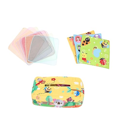 Kisangel Kasten Lernspielzeug für fürs Kleinkind sensorisch Kleinkinder spielzeughandys für Babys babyspielzeug Motorikspielzeug interaktives Kleinkindspielzeug Plüsch von Kisangel