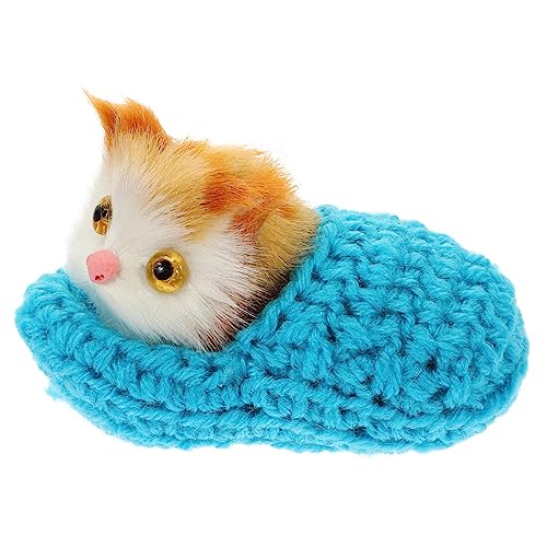 Kisangel Katzenschmuck Kuscheltier lebensechtes Katzenstofftier katzenspielzeug für kinderspielzeug cat Toy spielzeuge für Miniaturkatze Miniaturmodell Garn Blue Kisangel Katzenschmuck Kuscheltier lebensechtes Katzenstofftier katzenspielzeug für kinderspielzeug cat Toy spielzeuge für Miniaturkatze Miniaturmodell Garn Blue von Kisangel