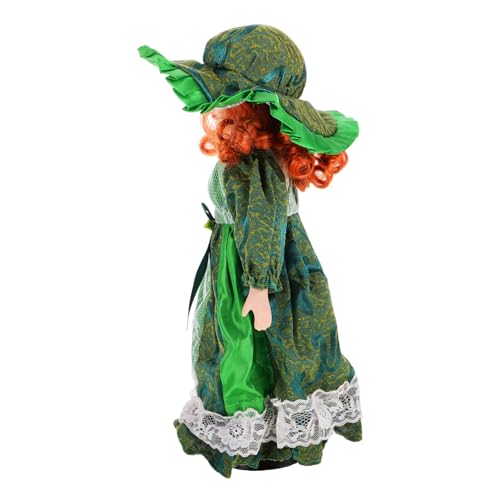 Kisangel Keramikpuppe Vintage-Puppen Green Spitze von Kisangel