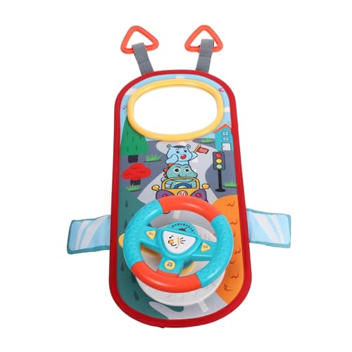 Kisangel Kinderlenkradspielzeug mit Realistischer Simulation Langlebiges Leichtes Material Fördert Frühe Lernentwicklung und Motorische Fähigkeiten Tragbar für Autositze Interaktives von Kisangel