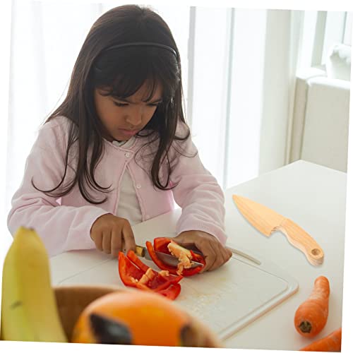 Kisangel Kindersicheres Küchenholzspielzeug Cutter Holz Gemüseschneider für Abwaschbar Sicheres Lernspielzeug für Junge Mädchen Küchenzubehör von Kisangel