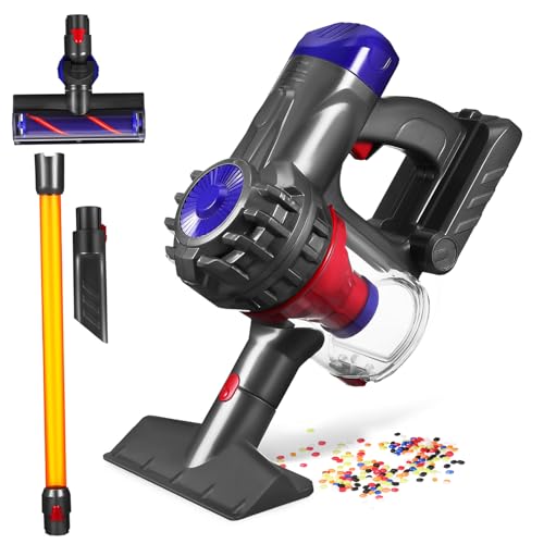 Kisangel Kinderstaubsauger Interaktiver Kabelloser Staubsauger für Kleinkinder Lehrreiches Rollenspielset Buntes Design Fördert Verantwortungsbewusstsein und Spaß Beim Putzen von Kisangel
