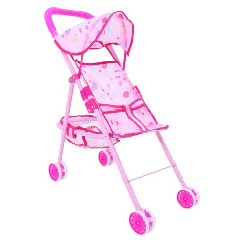 Kisangel Kinderwagen puppenbuggy Puppen Wagen puppenfahrzeuge kinderlaufwagen trolleytasche vorgeben Zubehör Kindertrolley Puppenhauslieferungen Puppenwagen Stoff Rosa Kisangel Kinderwagen puppenbuggy Puppen Wagen puppenfahrzeuge kinderlaufwagen trolleytasche vorgeben Zubehör Kindertrolley Puppenhauslieferungen Puppenwagen Stoff Rosa von Kisangel