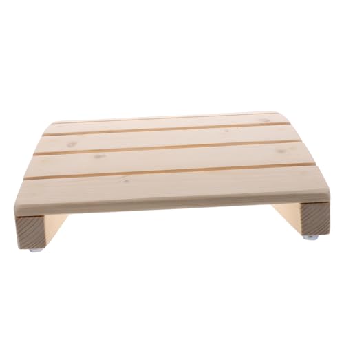 Kisangel Klavierhocker für Klavier Fußstütze Klavierhocker Klavierstuhl für Klavierhocker elegant Tritthocker für Kleinkinder, Küchenhelfer Stiefstuhl hölzern Beige von Kisangel