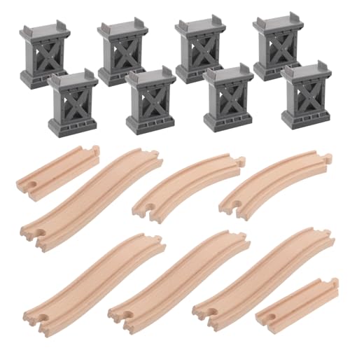 Kisangel Kleine Bahnstrecke Set Gleis für Spielzeugzugholz Brückenpfeiler aus Kunststoff Gleisbrücke Spielzeugeisenbahnschienen Paketlink verfolgen Eisenbahngleis Plastik Kisangel Kleine Bahnstrecke Set Gleis für Spielzeugzugholz Brückenpfeiler aus Kunststoff Gleisbrücke Spielzeugeisenbahnschienen Paketlink verfolgen Eisenbahngleis Plastik von Kisangel