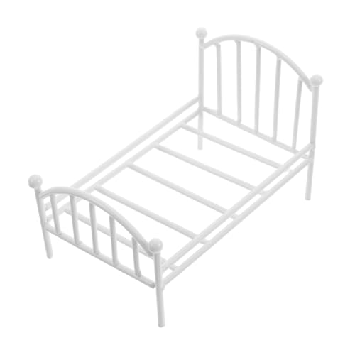 Kisangel Kleiner Bettblumentopfstand Puppenstubenmöbel Puppenhausbettwäsche Miniatur-möbelbett Mini-Schlafzimmer-Accessoires Mini -hausdekoration Miniatur-einzelbett Mini Möbel Eisen Weiß Kisangel Kleiner Bettblumentopfstand Puppenstubenmöbel Puppenhausbettwäsche Miniatur-möbelbett Mini-Schlafzimmer-Accessoires Mini -hausdekoration Miniatur-einzelbett Mini Möbel Eisen Weiß von Kisangel
