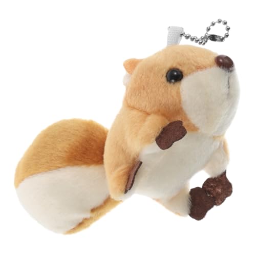 Kisangel Kleiner Eichhörnchen-anhänger Eichhörnchenspielzeug Für Gefülltes Eichhörnchen Eichhörnchen Plüsch Eichhörnchen Stofftier Tierpuppenanhänger Baumwolle von Kisangel