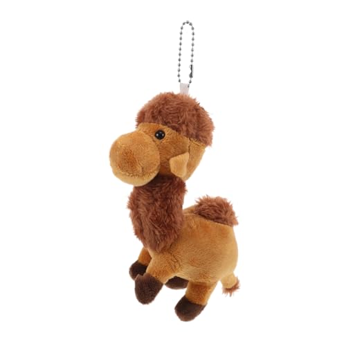 Kisangel Kleiner Kamelanhänger Partygeschenk Kamel Plüsch Plüschkamelen Schlüsselanhänger Kamel Kamel-Kuscheltiere Kamelstatue aus dem Nahen Osten Kameltier Legierung Light Brown von Kisangel