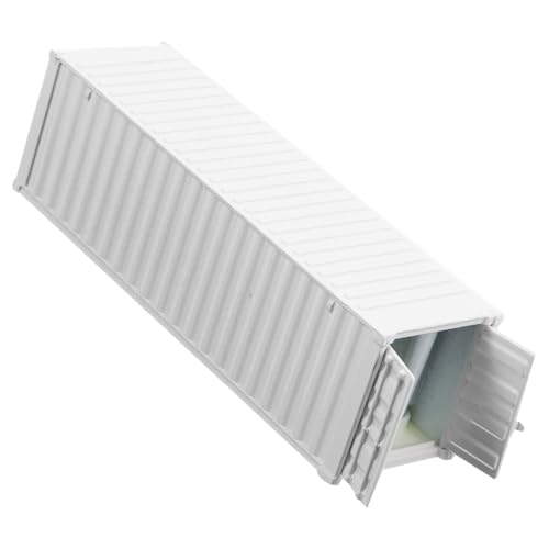 Kisangel Kleiner LKW Wagen Modell Mit Container Für Heimwerkerprojekte Für Sandkästen Puppenhäuser Und Szenendekorationen Handgefertigt Aus Hochwertigem Material von Kisangel
