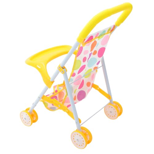 Kisangel Kleiner Puppenbuggy Kinderwagen Leicht und Praktisch Fördert Feinmotorik und Rollenspiel für Mädchen Ab Jahren Geeignet Kompakt und Transportabel von Kisangel