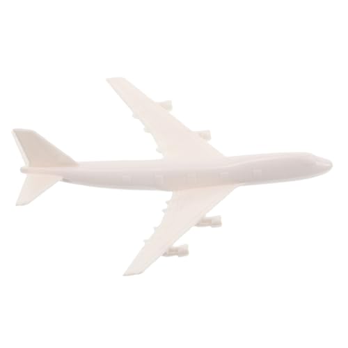 Kisangel Kleines Flugzeugmodell Spielzeugflugzeug Bauflugzeug Flughafenspielzeug Vintage Flugzeugmodell Spielzeugflugzeugmodell Flugzeug Flughafenmodell Weißer Kunststoff von Kisangel