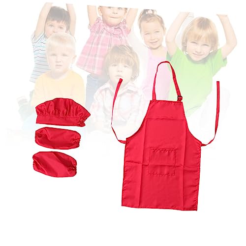Kisangel Kochset Mit Schürze Mütze Und Kochhandschuh Für Jungen Für Jahre Zum Backen Und Rote Farbvariante Teiliges Set Kisangel Kochset Mit Schürze Mütze Und Kochhandschuh Für Jungen Für Jahre Zum Backen Und Rote Farbvariante Teiliges Set von Kisangel