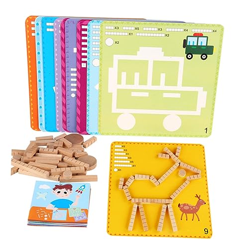 Kisangel Kognitives Holzpuzzle für Doppelseitige Lernspiele mit Bunten Motiven Frühe von und Intelligenz Montessori Lernspielzeug Ab Jahr Kreatives Denktraining Kisangel Kognitives Holzpuzzle für Doppelseitige Lernspiele mit Bunten Motiven Frühe von und Intelligenz Montessori Lernspielzeug Ab Jahr Kreatives Denktraining von Kisangel
