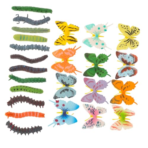 Kisangel Kognitives für die frühe Bildung Schmetterlings-Spielzeugfiguren Mini-Gartenfiguren Kinderspielzeug mit Insektenmotiven Raupenspielzeug für Kleinkinder Plastik Kisangel Kognitives für die frühe Bildung Schmetterlings-Spielzeugfiguren Mini-Gartenfiguren Kinderspielzeug mit Insektenmotiven Raupenspielzeug für Kleinkinder Plastik von Kisangel