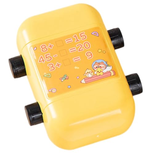 Kisangel Kompakter Mathematik Stempel Roller Selbstfärbend Automatischer Tintenfluss Wiederverwendbar Kunststoff Lernstempel für Mathe Übungsaufgaben Addition Subtraktion von Kisangel