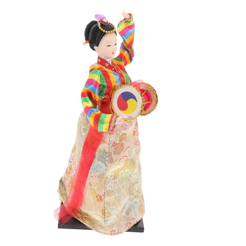 Kisangel Koreanische Hanbok Figurine aus Seide Traditionelle Koreanische Sammlerpuppe Handgefertigte Dekoration für Wohn und Restauranttisch Asiatische Kunstfigur aus Koreanischem Kisangel Koreanische Hanbok Figurine aus Seide Traditionelle Koreanische Sammlerpuppe Handgefertigte Dekoration für Wohn und Restauranttisch Asiatische Kunstfigur aus Koreanischem von Kisangel