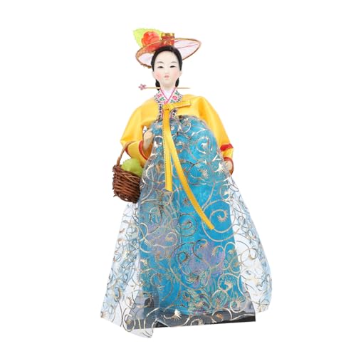 Kisangel Koreanische Hanbok Puppe Traditionelle Handgefertigte Seidenfigur Tischdekoration Künstlerische Korean Art Crafts Sammler Geschenk Kisangel Koreanische Hanbok Puppe Traditionelle Handgefertigte Seidenfigur Tischdekoration Künstlerische Korean Art Crafts Sammler Geschenk von Kisangel