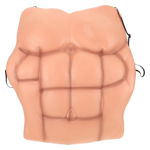 Kisangel Kostüm mit Falscher Muskelbrust für Männer – Realistische 6 Bauchmuskeln, Cosplay-Requisite für Halloween-Partys Und Kostümveranstaltungen Kisangel Kostüm mit Falscher Muskelbrust für Männer – Realistische 6 Bauchmuskeln, Cosplay-Requisite für Halloween-Partys Und Kostümveranstaltungen von Kisangel