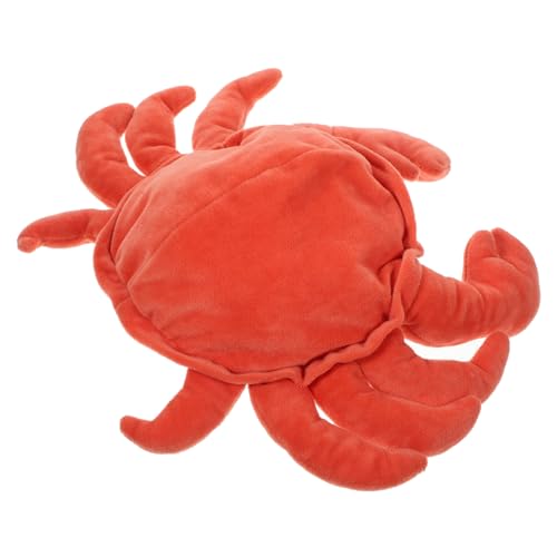 Kisangel Krabben handpuppe aus Weichem Plüschiges Eltern Junge Mädchen erzählspielzeug Waschbare Tier handpuppe für Junge Mädchen und Erwachsene Interaktives Kuschelspielzeug von Kisangel