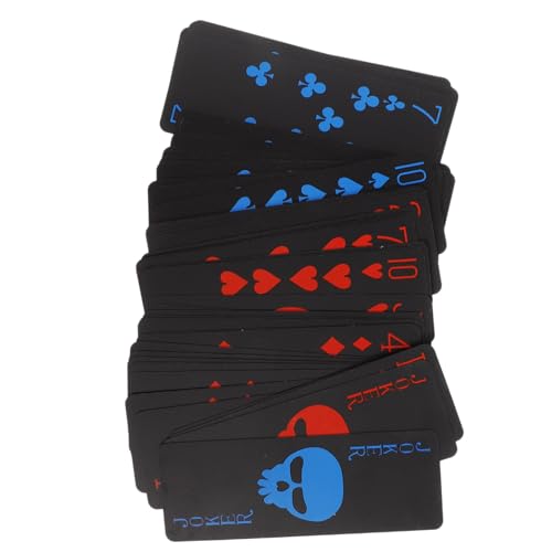 Kisangel Kreative Spielkarten Mit Wasserdichtes Pokerkarten Aus Kunststoff Für Spieleabende Und Partys Mit Design Langlebig von Kisangel
