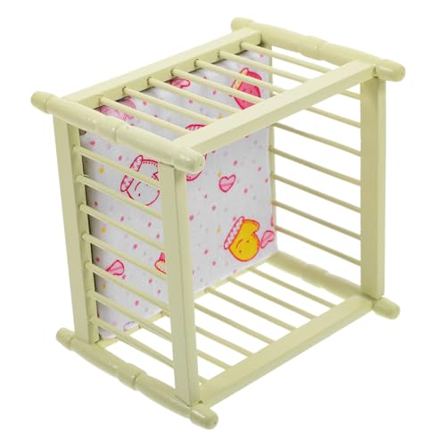 Kisangel Krippe Mini Möbel Kinderbetten winzig Miniatur unser klein Puppenbett aus Holz Puppenhauszubehör Mini Hausbett Puppenhaus Möbel Birke Light Green Kisangel Krippe Mini Möbel Kinderbetten winzig Miniatur unser klein Puppenbett aus Holz Puppenhauszubehör Mini Hausbett Puppenhaus Möbel Birke Light Green von Kisangel