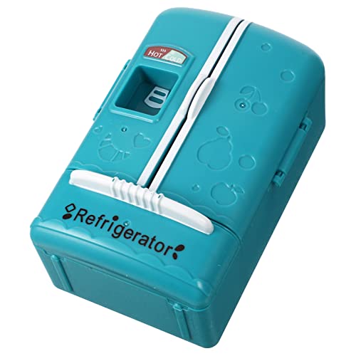 Kisangel Kühlschrank Modell Dekoration für klein kinderspielzeug minikühlschran Toys Blaue verschleißfestes Miniaturspielzeug interessantes Miniaturspielzeug Abs Blue von Kisangel
