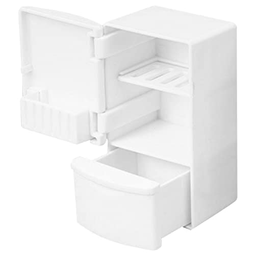Kisangel Miniatur-kühlschrank Puppenhaus-gefrierschrank Mini-kühlschrank Realistische Spielzeugküche Für Jungen Und Mädchen von Kisangel