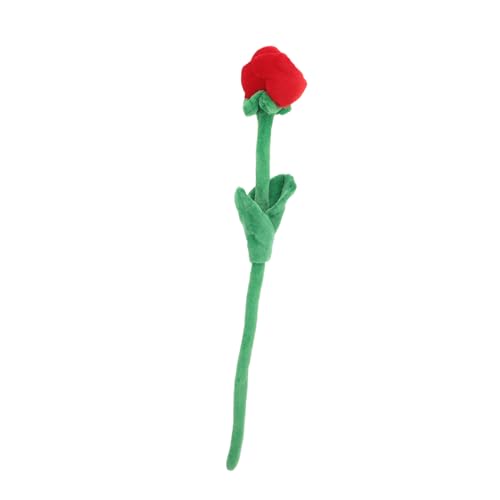 Kisangel Künstlicher Rosenstrauß Dekorativ Realistische Blütenblätter Plüschstiele Dekorationen Rosen Gartenblumen Mit Vasenarrangements Kranz Rosa Blumenrosen Gezogenes von Kisangel