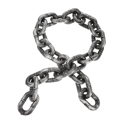 Kisangel Kunststoff Halloween Dekorationskette Realistische Fake Chain für Halloween Party Lange Kette für Gruselige und Kostüme für Fotorequisiten und Cosplay Kisangel Kunststoff Halloween Dekorationskette Realistische Fake Chain für Halloween Party Lange Kette für Gruselige und Kostüme für Fotorequisiten und Cosplay von Kisangel