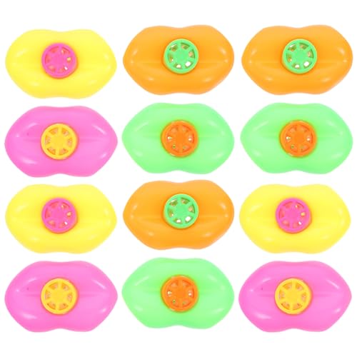 Kisangel Kunststoff-Lippenpfeifen-Spielzeug 15 Stück Geräusche Erzeugende Pfeifen Kunststoff-Geräuschmacher Für Partygeschenke (Zufällige Farbe) von Kisangel