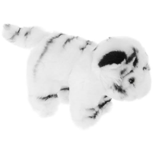 Kisangel Kuscheliges Kleines Stofftier Tiger Plüschfigur Realistisch Sicher für Zoo Kuscheltier von Kisangel