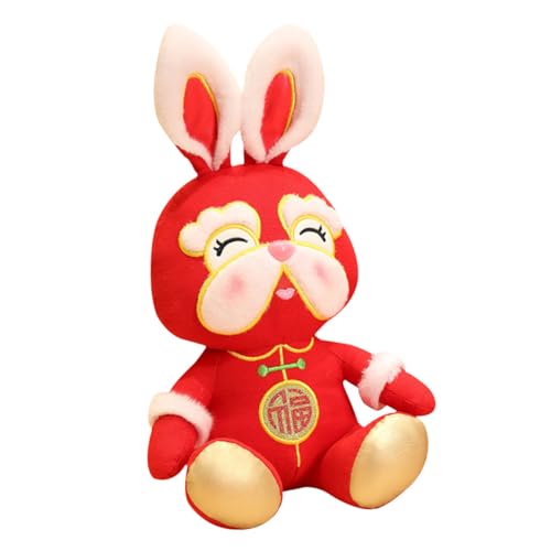 Kisangel Kuscheltier Kaninchen Niedliche Plüschfigur für Dekoration und Freude Rabbit Doll als Glücksbringer für Zuhause und Auto für Erwachsene von Kisangel