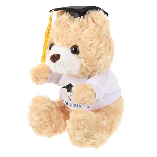 Kisangel Kuscheltier Kuscheltier für Kinderzimmerdeko Kid Toys Puppe Plüschbär dekorativer karikaturbär entzückendes Kuscheltier PP Baumwolle Light Brown von Kisangel