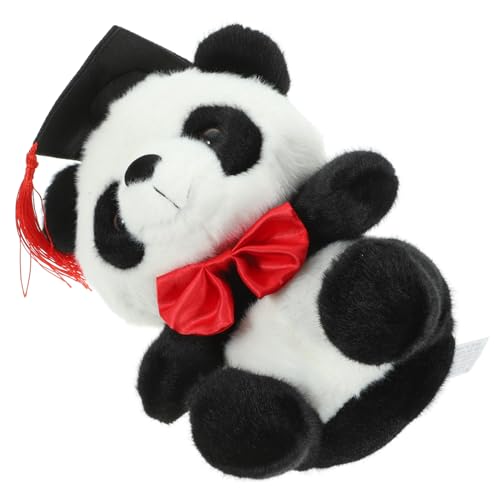 Kisangel Kuscheltier Panda Abschluss Plüschpuppe Mit Fliege Weiches Und Bequemes Für Doktoren Geschenkidee Für Abschlussfeiern Für Schlafzimmer Und Wohnzimmer von Kisangel