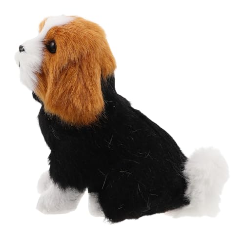 Kisangel Kuscheltier-hundespielzeug: Plüschhundestatue, Realistische Tierfigur – Süßes Simulationswelpenspielzeug Für Kinder – Dekoration Für Geburtstagspartys von Kisangel
