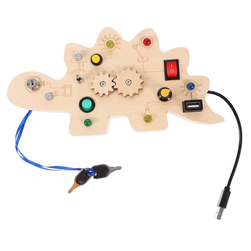 Kisangel LED Lernspielzeug Dinosaurier Busy Board mit Zahnradsimulation Motorische Montessori Activity Toy für Kleinkinder Ab Jahren Pädagogisches Sensory für Eltern Junge Mädchen Spiel Kisangel LED Lernspielzeug Dinosaurier Busy Board mit Zahnradsimulation Motorische Montessori Activity Toy für Kleinkinder Ab Jahren Pädagogisches Sensory für Eltern Junge Mädchen Spiel von Kisangel
