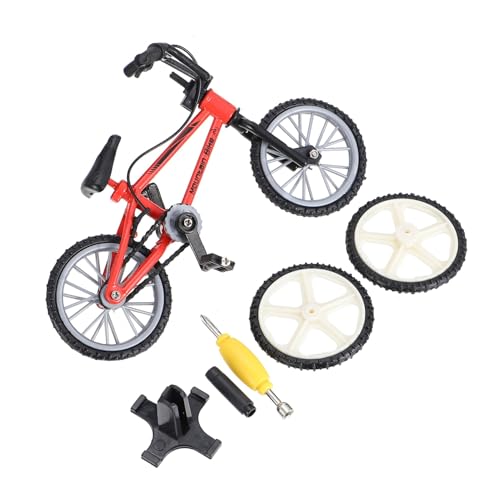 Kisangel Legierung Finger Fahrrad Modell mit Realistischen Details Langlebig und Fein Verarbeitet Dekoratives Miniatur Mountainbike für Jugendliche und Fahrradliebhaber und Stressspielzeug von Kisangel