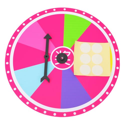 Kisangel Leichtes hängendes Drehbares Spiel Preis Drehrad für Partys Klassenzimmer Karneval Wandmontage Praktisches Vielseitiges Draw Game Prop Kisangel Leichtes hängendes Drehbares Spiel Preis Drehrad für Partys Klassenzimmer Karneval Wandmontage Praktisches Vielseitiges Draw Game Prop von Kisangel