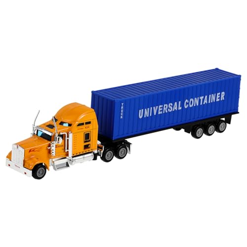 Kisangel Leichtmetall -Container -LKW -Modell Transportwagen-Modell Spielzeugfahrzeug Spielzeuglastwagen Für Jungen Kinderauto Kinderspielzeug Legierung Blue von Kisangel