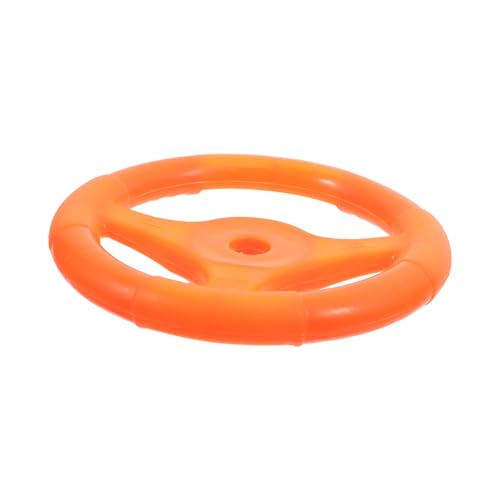 Kisangel Lenkrad für klein Spielplatz-Lenkrad Spielzeuglenkrad Lenkrad-Kinderspielzeug Kinderlenkrad Simuliertes Fahrlenkradspielzeug Kinderauto-Lenkrad Babylenkrad Plastik Orange von Kisangel
