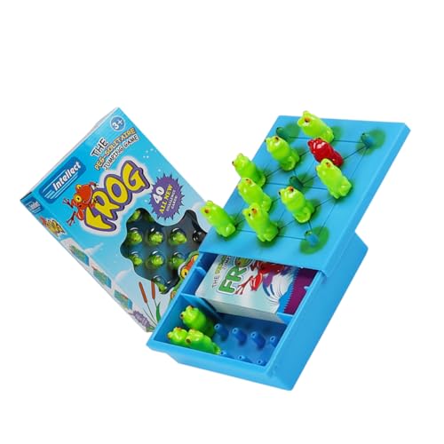 Kisangel Lernspielzeug Frogs Springen Brettspiel für Frühe Bildung Logisches Denkspiel Fördert Hand Auge Koordination Farben und Formenwahrnehmung Denkspiel von Kisangel