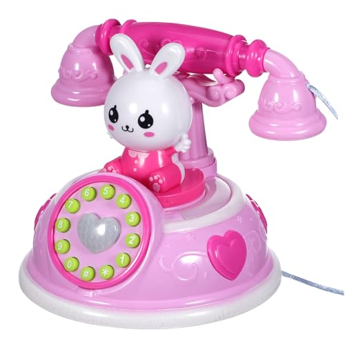 Kisangel Lernspielzeug Für Retro Cartoon Spieltelefon Fördert Die Hand Auge Koordination Geschenkwahl Für Kreative Rollenspiele Und Intellektuelle Entwicklung von Kisangel