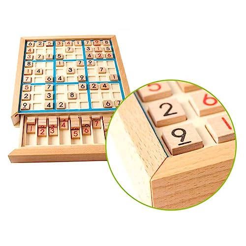 Kisangel Lernspielzeug Sudoku Brettspiel für Logisches und Problemlösung Pädagogisches Puzzle für Kreative Entwicklung und Familienspaß Blau von Kisangel