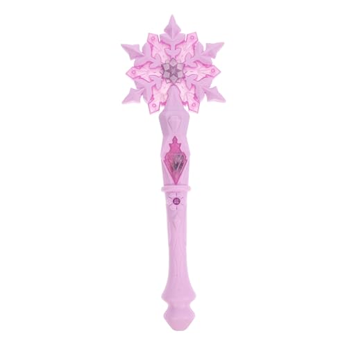 Kisangel Lichter Schneeflocken Zauberstab für Mädchen - Lichterkette für Cosplay, Geburtstag, Halloween, Party Accessoires, Kinderspielzeug, Prinzessinnen-Thema von Kisangel