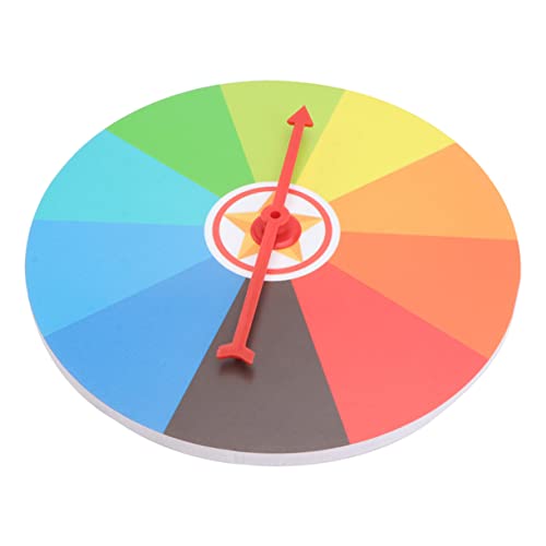 Kisangel Preisrad Spiel Requisiten für Erwachsene Drehendes Wand für Partys Selbstgemacht Tombola Rad mit Leuchtenden Farben und Einzigartigem Design von Kisangel