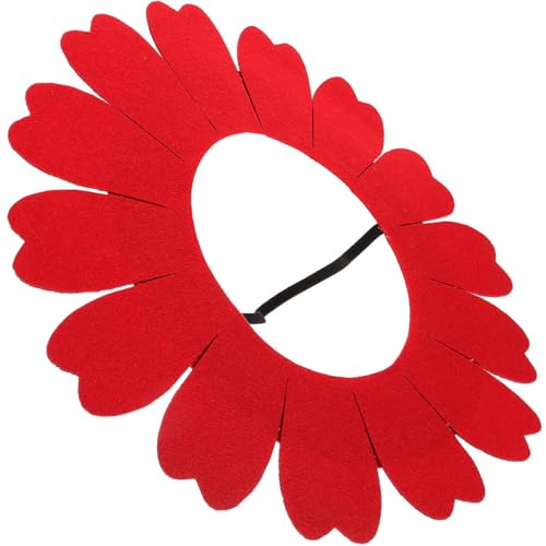 Kisangel Lustige Sonnenblumen Kopfbedeckung Filz Bequemer Sitz Auffälliges Party Accessoire für Halloween Fasching Tanzveranstaltungen Fröhlicher Blumenkostüm requisit von Kisangel
